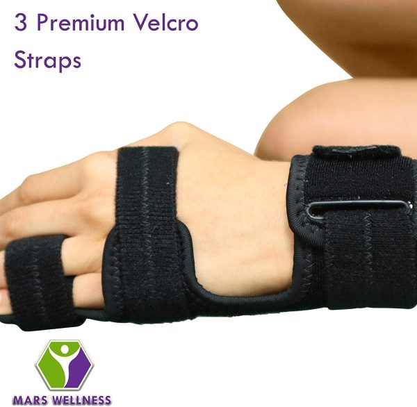 Mars Wellness Boxer Fracture Splint - 4th or 5th Metacarpal Splint Hand and Finger Brace - Broken Fingers, Wrist, Pinky and Hand Immobilizer For Discount