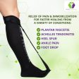 Mars Wellness PFS Plantar Fasciitis Stretch Night Sock with Tread - for Pain Relief from Plantar Fasciitis and Achilles Tendonitis - Black - Online Sale