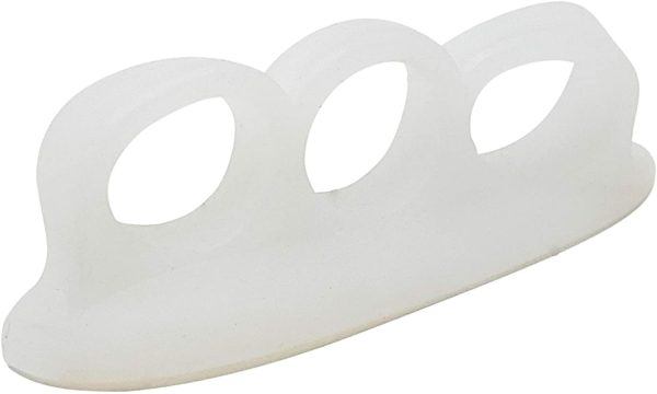 Mars Wellness Gel Toe Separators 2 Pair - 3 Loop Crest Toe Straightener - Gel Spacer for Hammertoe, Overlapping, Mallet Toe, Claw Toe Fashion